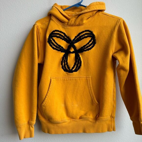 $5/$25 Aritzia Tna Sweat Fleece Boyfriend Hoodie Sweatshirt Size XS Yellow - Picture 1 of 8
